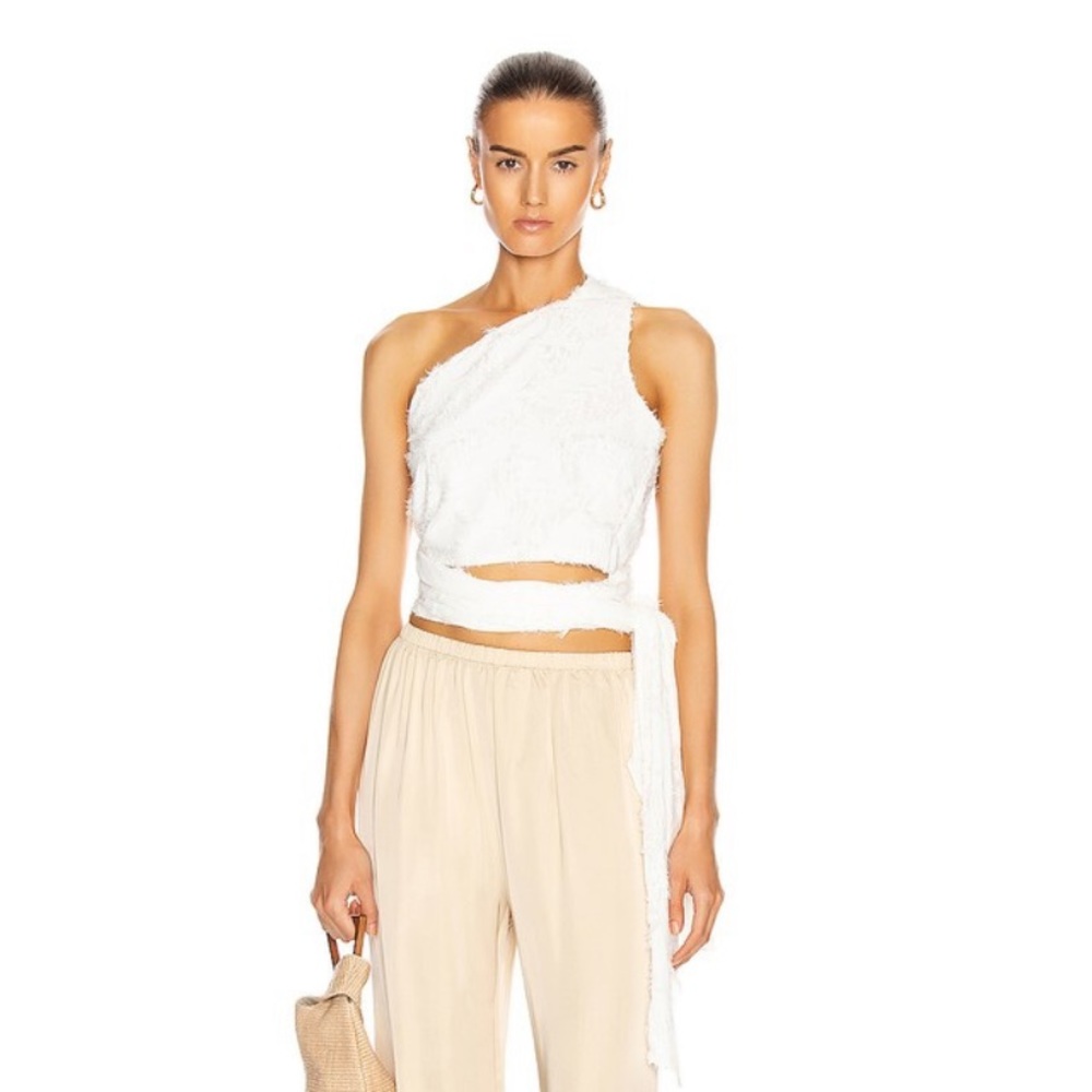 Brand new with tags. White color Cult Gaia wrap authentic top. Size Large L